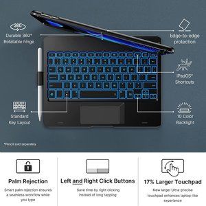 Touchcase Keyboard/Case for iPad 7-9th Generations